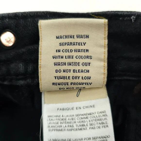 Miss Me Jeans Mid Rise Skinny Black Size 27 Stretch Studs Rhinestones Sequins - Picture 10 of 16